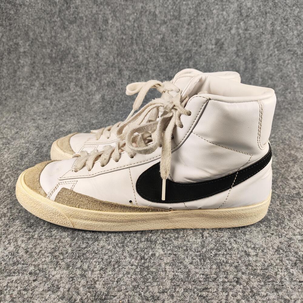Nike Blazer Mid '77 Shoes Womens Size 7 White Leather High Top Casual Sneakers